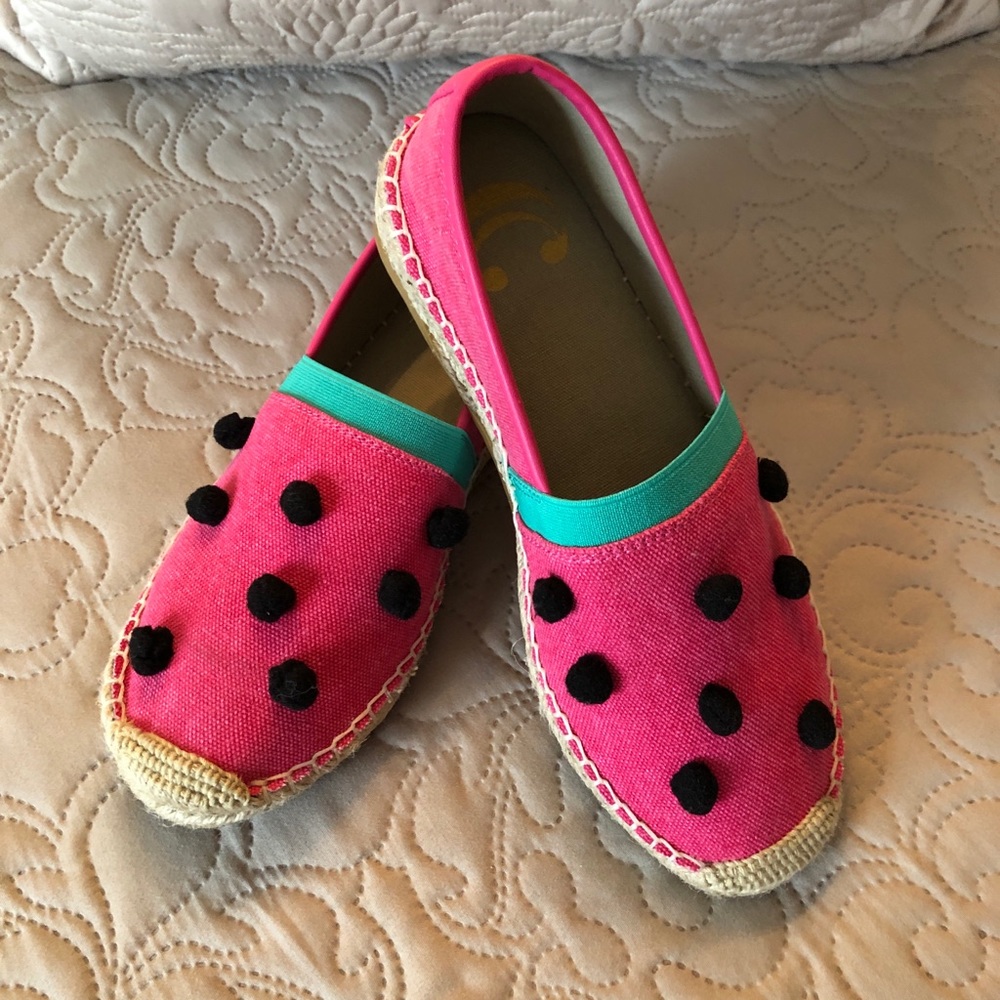 Pink Espadrilles - Size 7 - 🍉🍉🍉 - SO CUTE!!